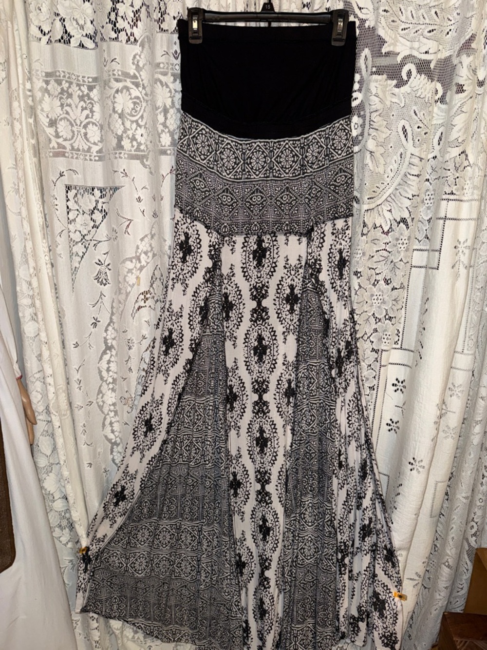Free People strapless maxi dress small